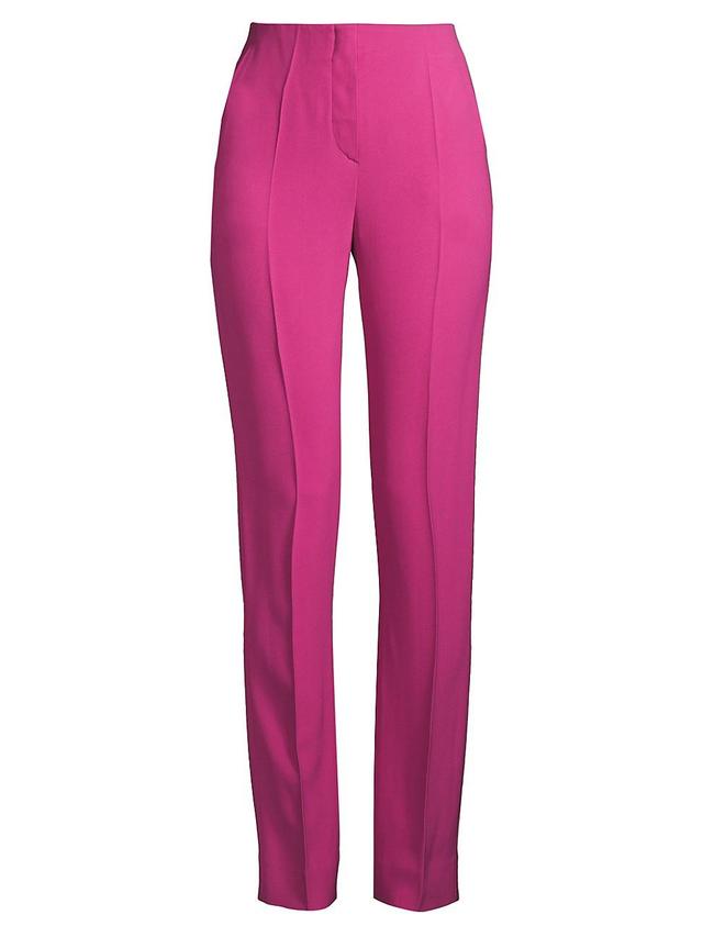 Womens Crepe Straight-Leg Trousers Product Image