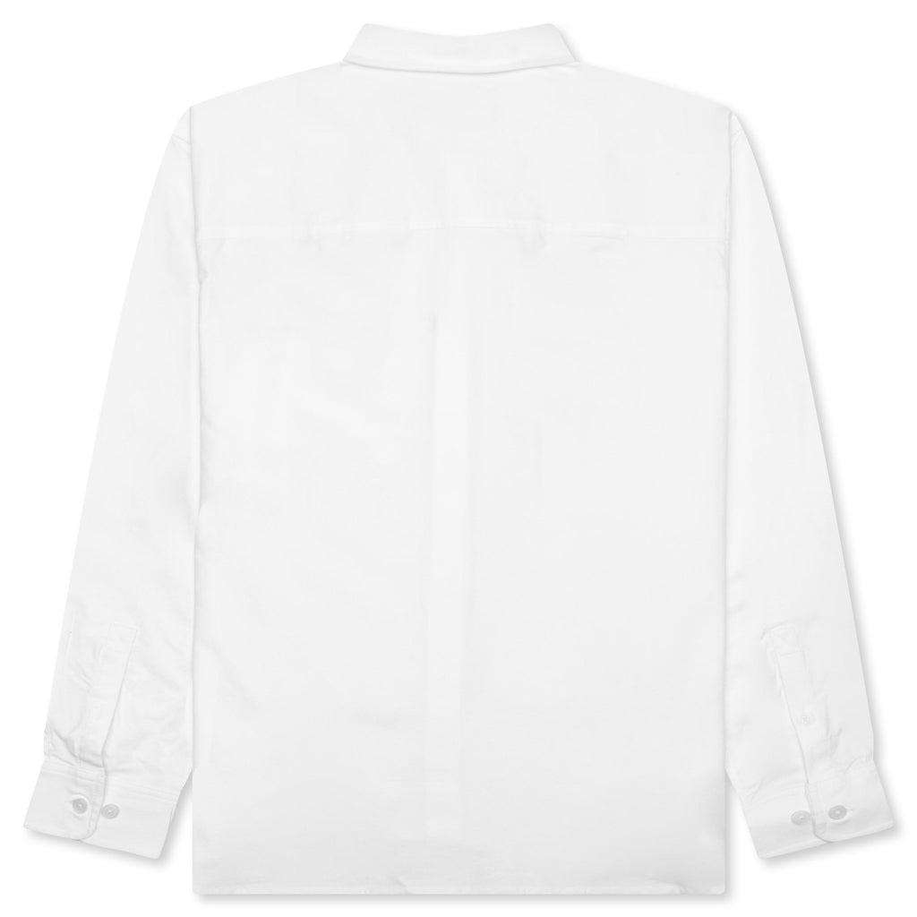 Embroidered Oxford Shirt - White Male Product Image