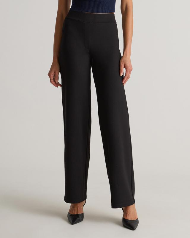 Ultra-Stretch Ponte Wide Leg Pants Product Image