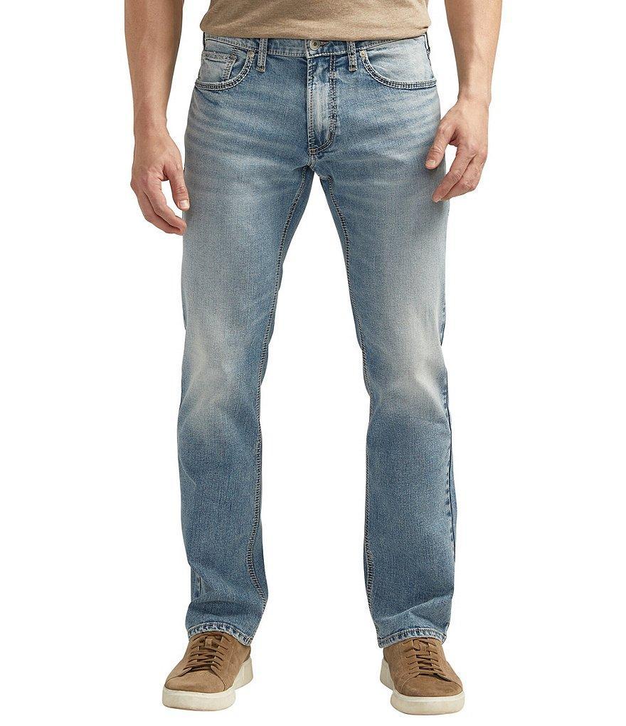 Silver Jeans Co. Allan Straight Leg Medium Indigo Wash Jeans Product Image