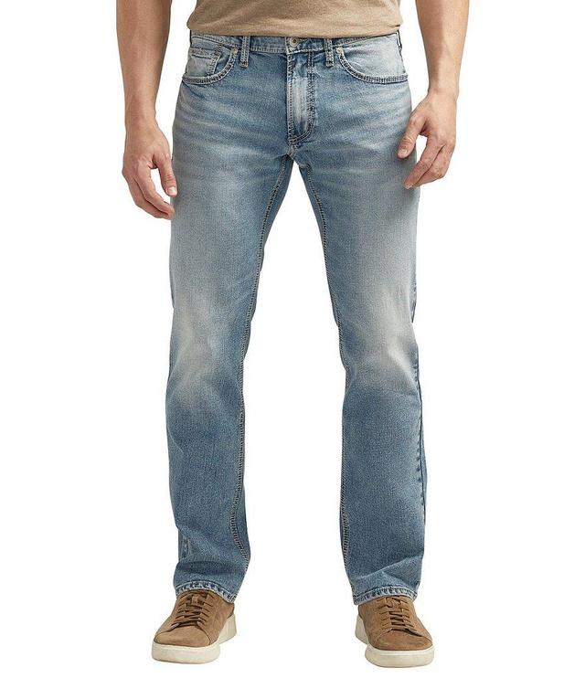 Silver Jeans Co. Allan Straight Leg Medium Indigo Wash Jeans Product Image