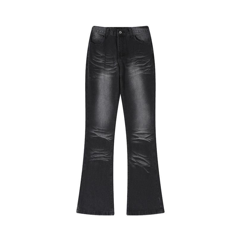 Men's Heavy Industry Washed American Street Slim Flared Jeans Product Image