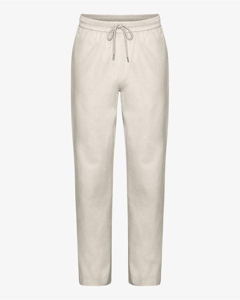 Organic Twill Pants - Ivory White Product Image