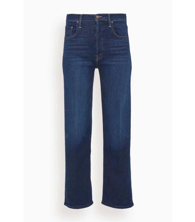 The Rambler Straight-leg Mid-rise Stretch-organic Denim Jeans In Blue Product Image