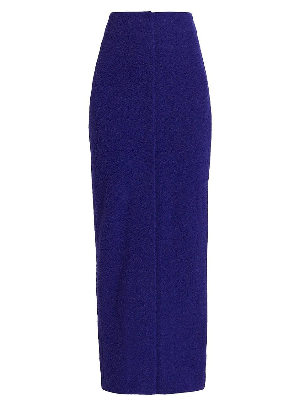 Womens Wool Knit Maxi Pencil Skirt product image