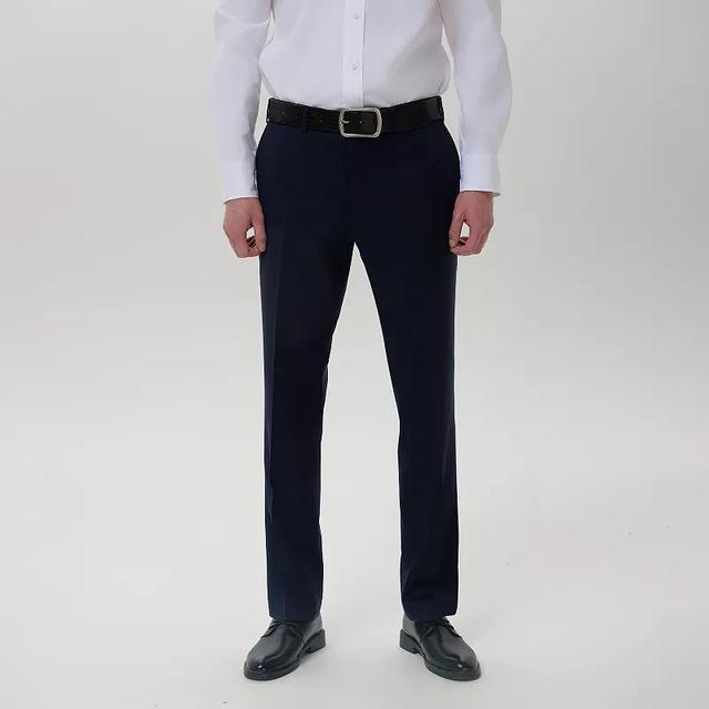 Mens INDOCHINO Slim-Fit Wool Blend Suit Pants Blue Product Image