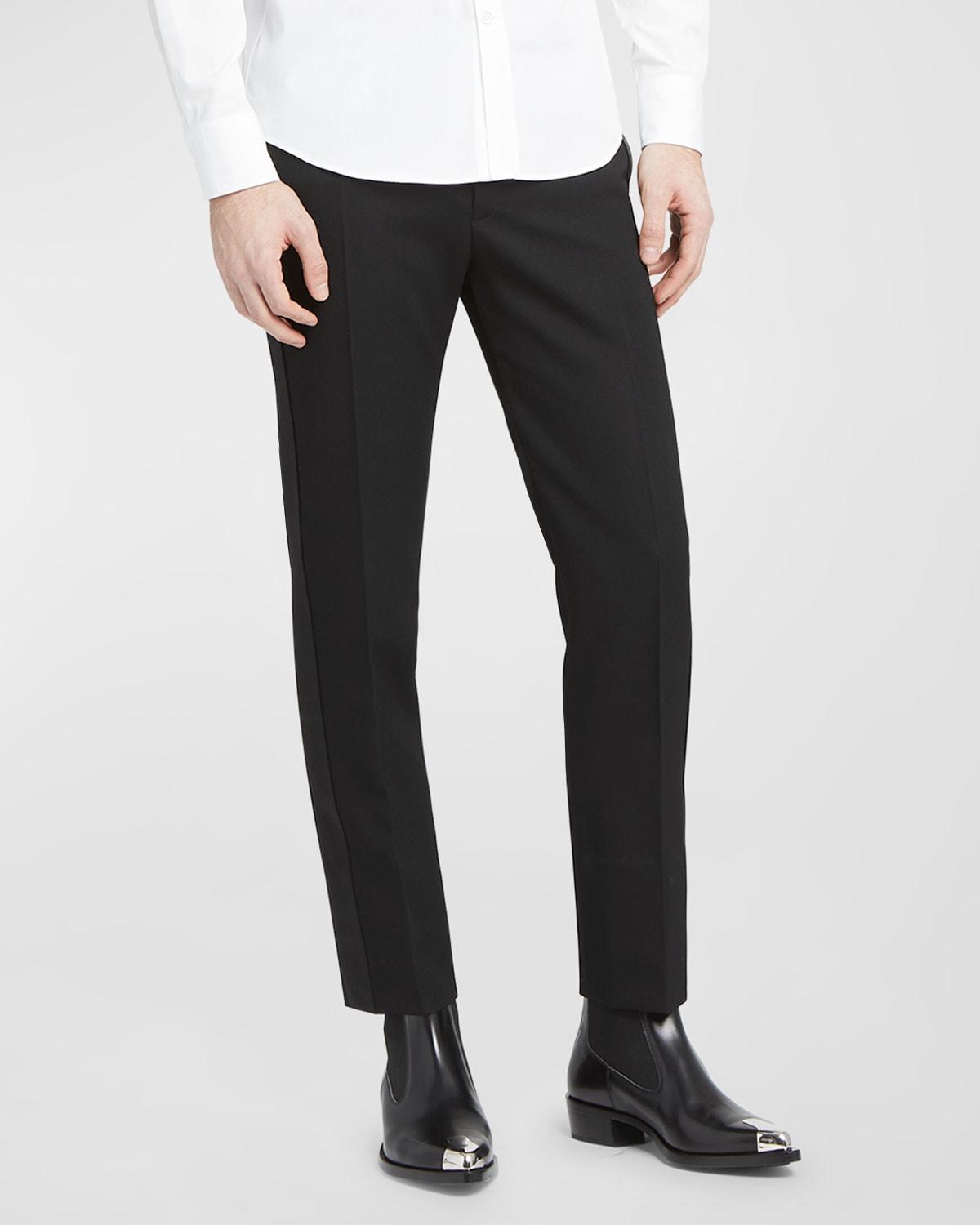 Mens Solid Wool Evening Trousers product image