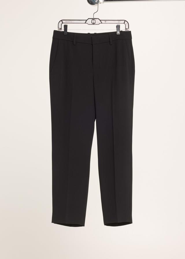 Crepe Tailored Straight-Leg Pants Product Image