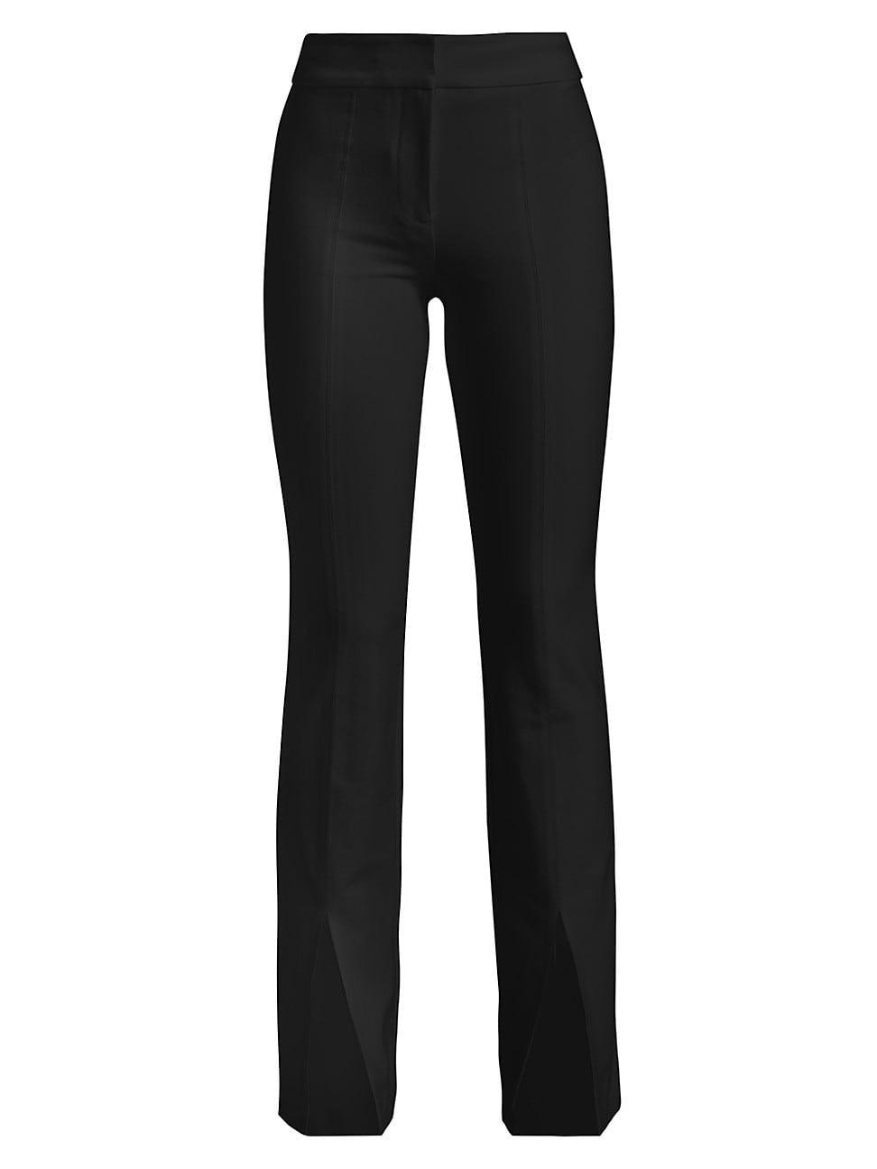 Womens Maeve Slit-Hem Flare Trousers Product Image