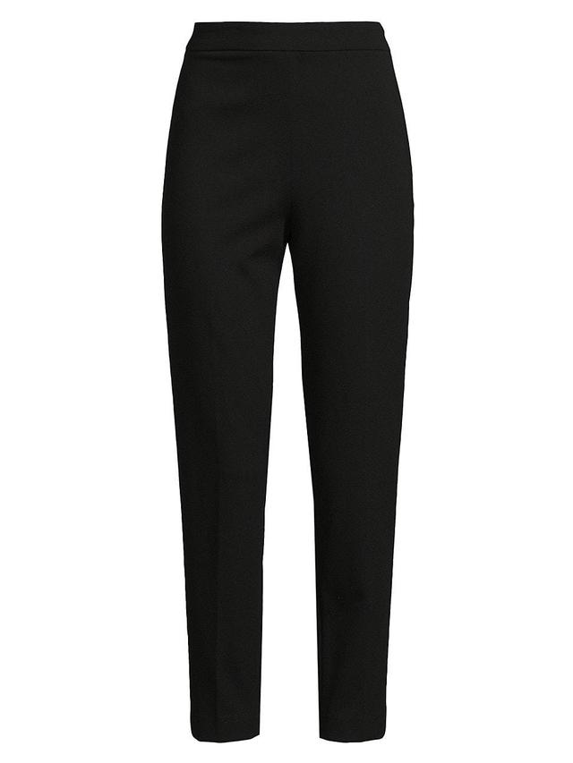 Womens Compact Knit Straight-Leg Pants Product Image