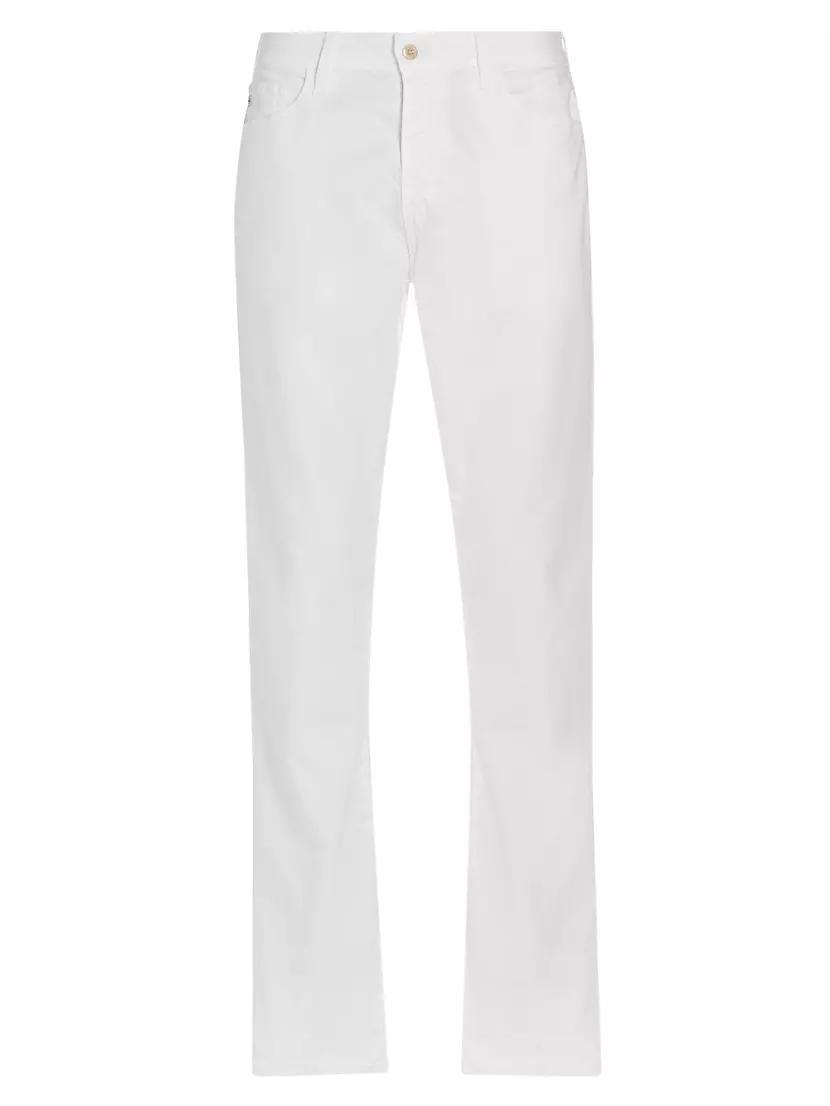 Everett Stretch Cotton-Linne Straight-Leg Jeans Product Image