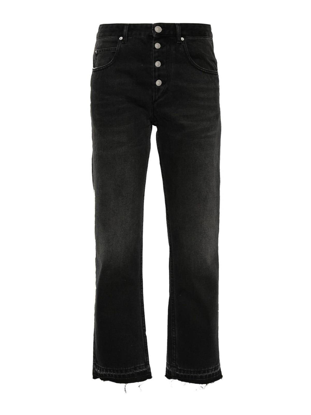 ISABEL MARANT Jemina Raw-edge Jeans In Black Product Image