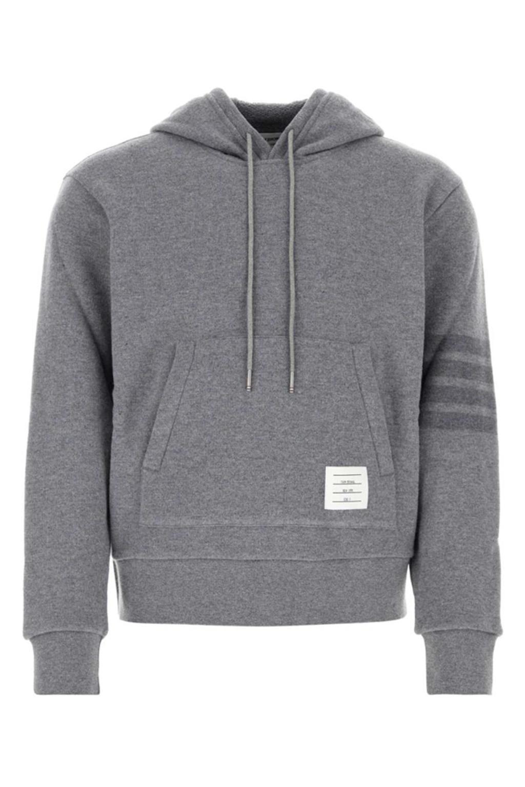 Grey Wool Hoodie Product Image