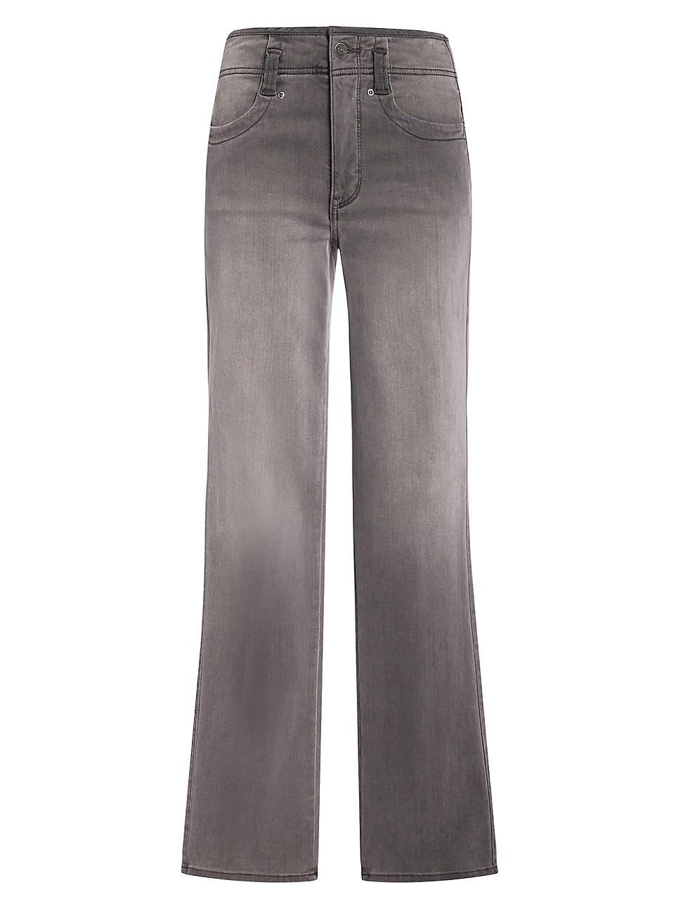 Nydj Marilyn High Rise Straight Jeans in Smokey Mountain Product Image