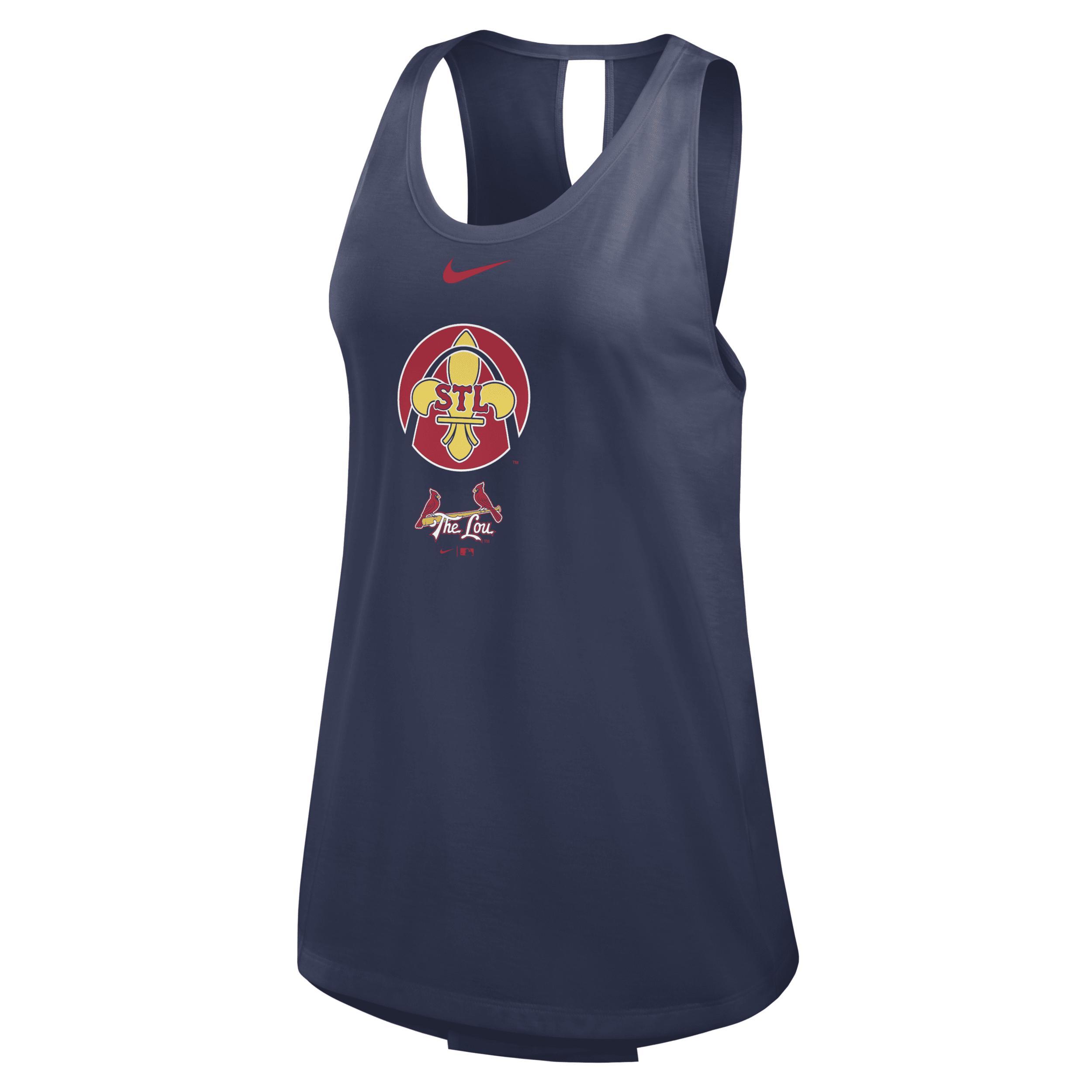 Nike Womens Navy St. Louis Cardinals 2024 City Connect Criss Cross Performance Tank Top Product Image