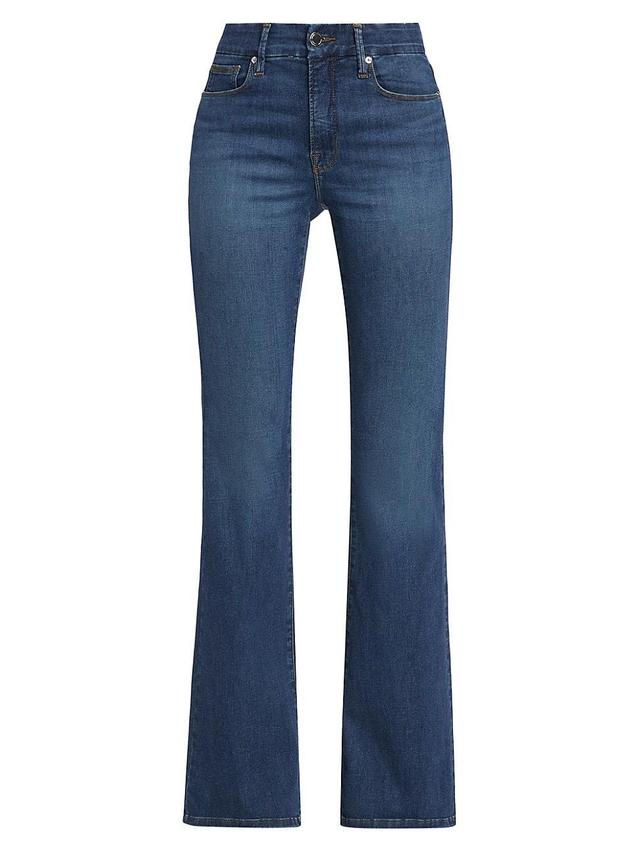 Good American Good Legs High Rise Stretch Denim Flared Jeans Product Image