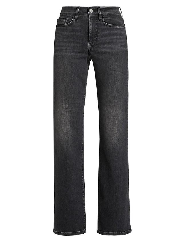 Womens Le Slim High-Rise Stretch Wide-Leg Jeans Product Image