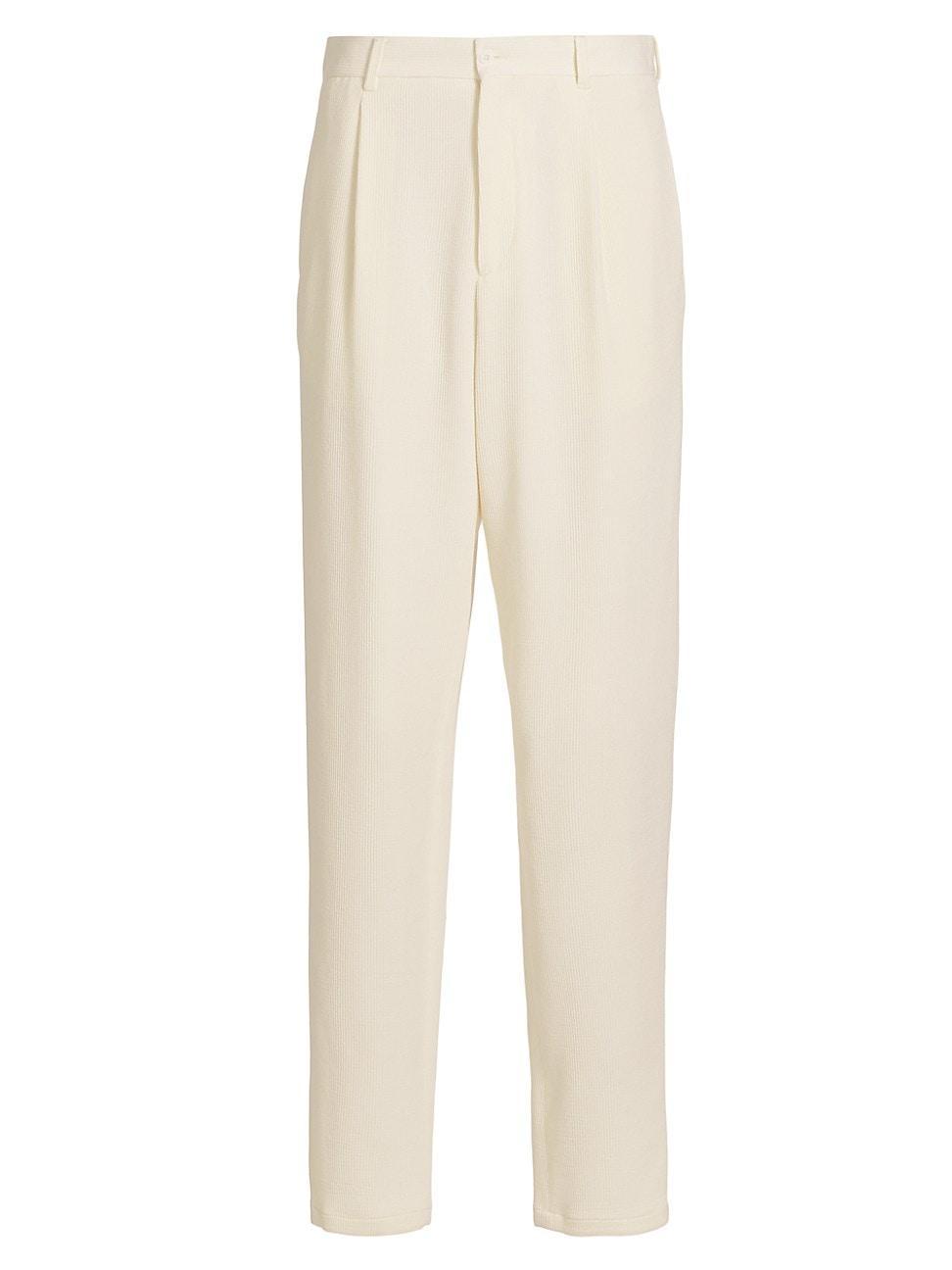 Mens Corded Wool-Blend Trousers Product Image