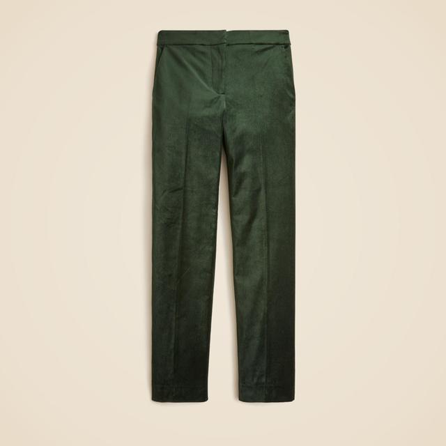 Kate slim-fit pant in velvet Product Image