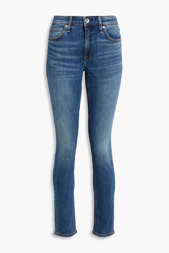 Cate Mid-rise Skinny Jeans In Blue Product Image