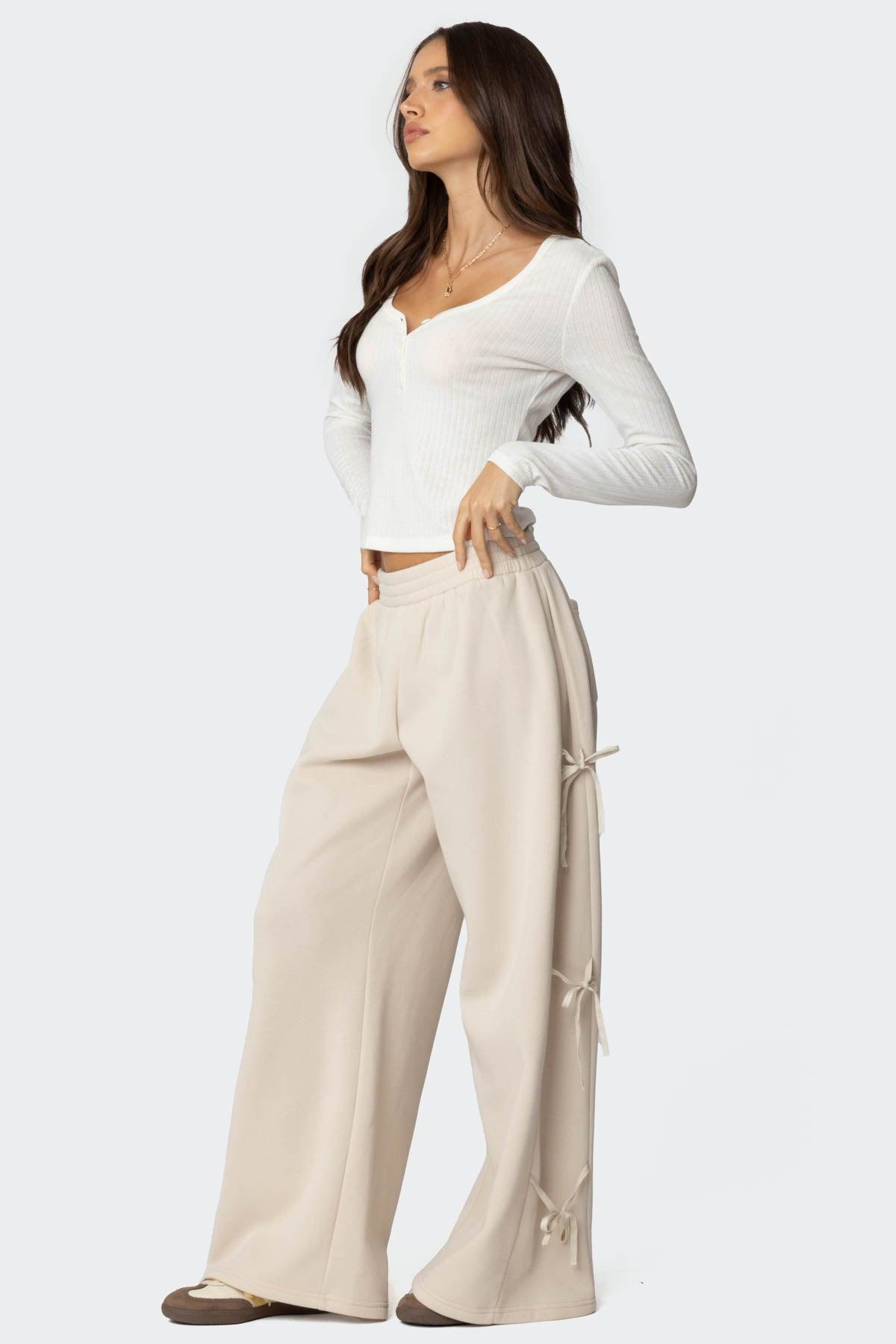 Claudette Baggy Ribbon Sweatpants Product Image