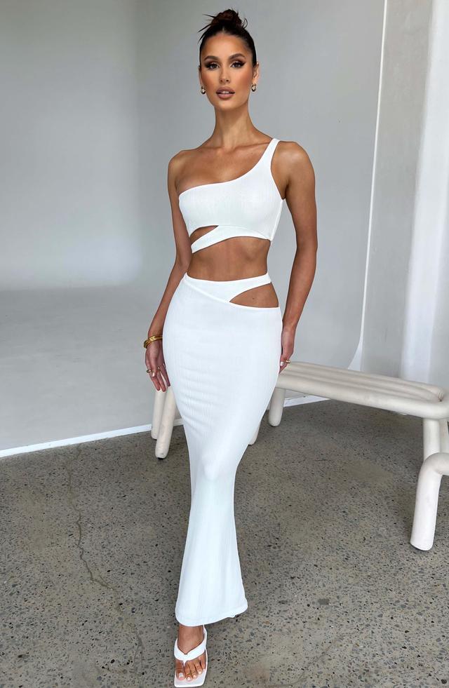 Kaela Maxi Skirt - White Product Image