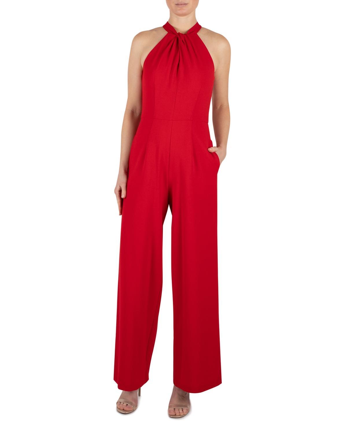 Julia Jordan Women's Halter Neck Jumpsuit Pink Product Image