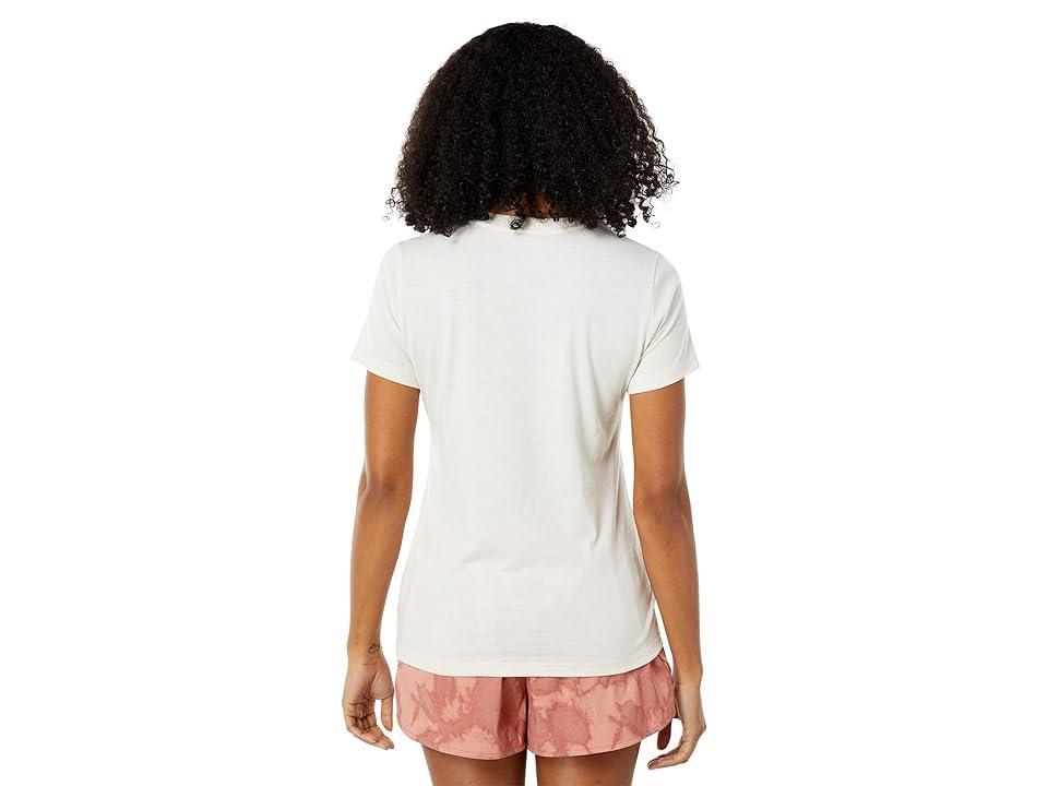 The North Face Half Dome Tri-Blend Short Sleeve Tee (Gardenia White Heather) Women's Clothing Product Image