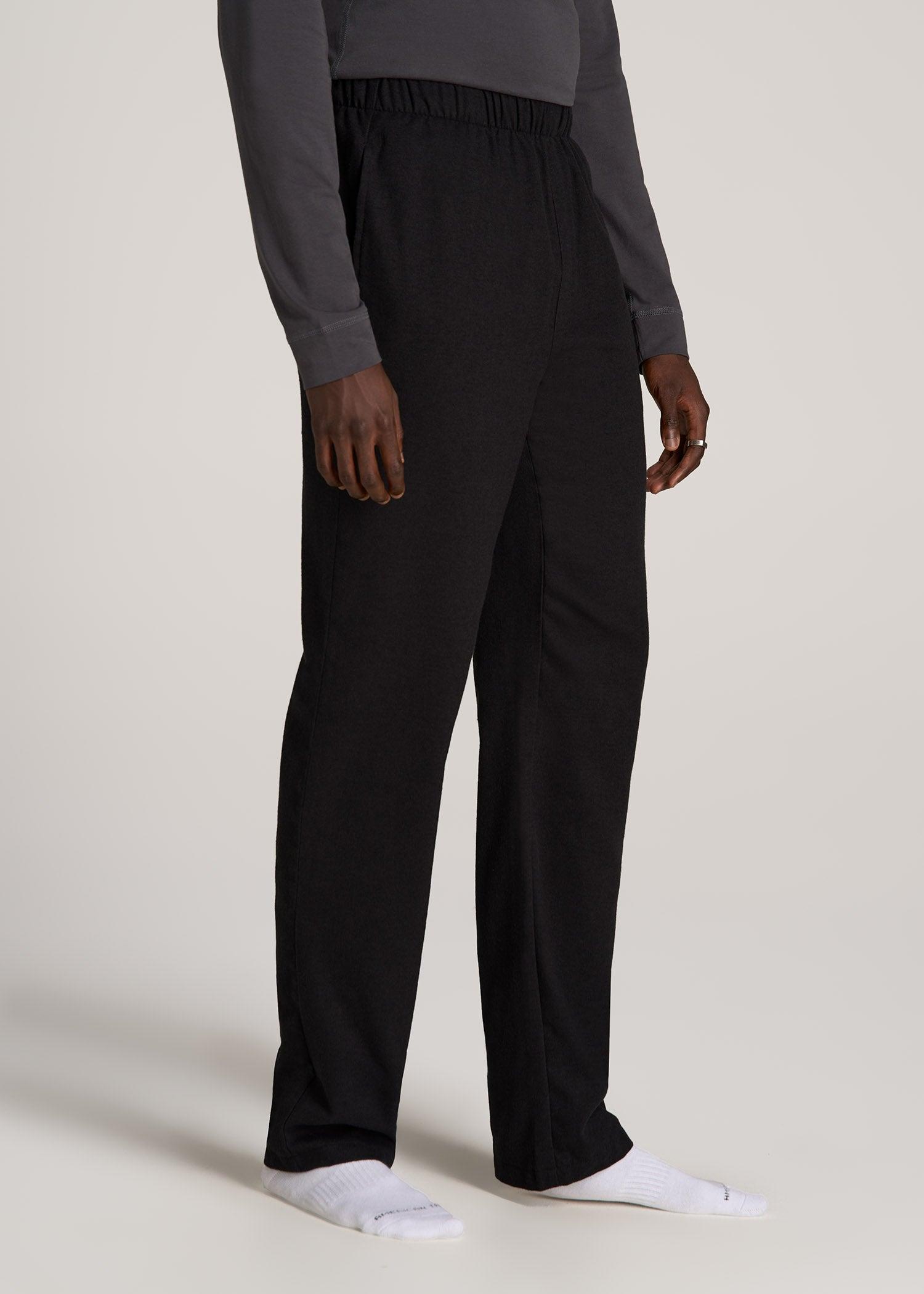 Pajama Pants for Tall Men in Charcoal Mix Male Product Image