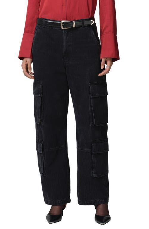 Citizens of Humanity - Delena Cotton-Blend Cargo Pants - BlackModa Operandi Product Image