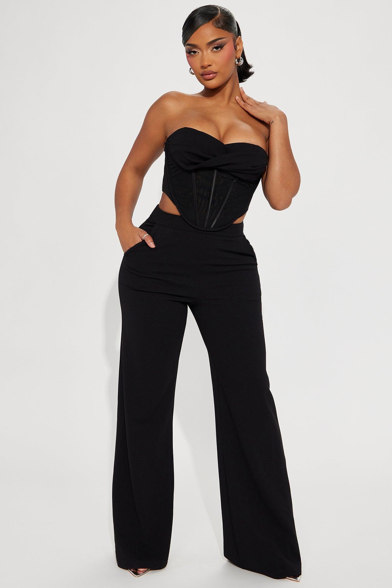 Classy Babe Jumpsuit  - Black Product Image