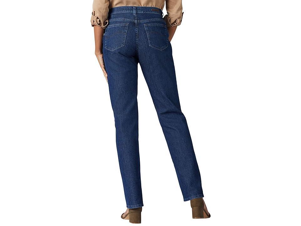 Womens Lee Relaxed Fit Straight-Leg Jeans Dark Blue Product Image