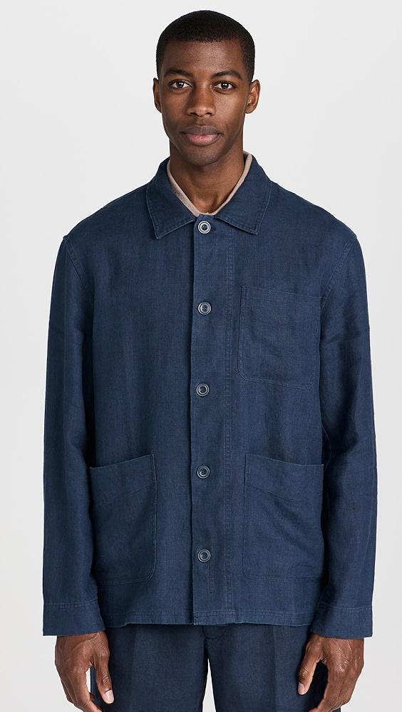 Club Monaco Linen Cpo Shirt Jacket | Shopbop Product Image