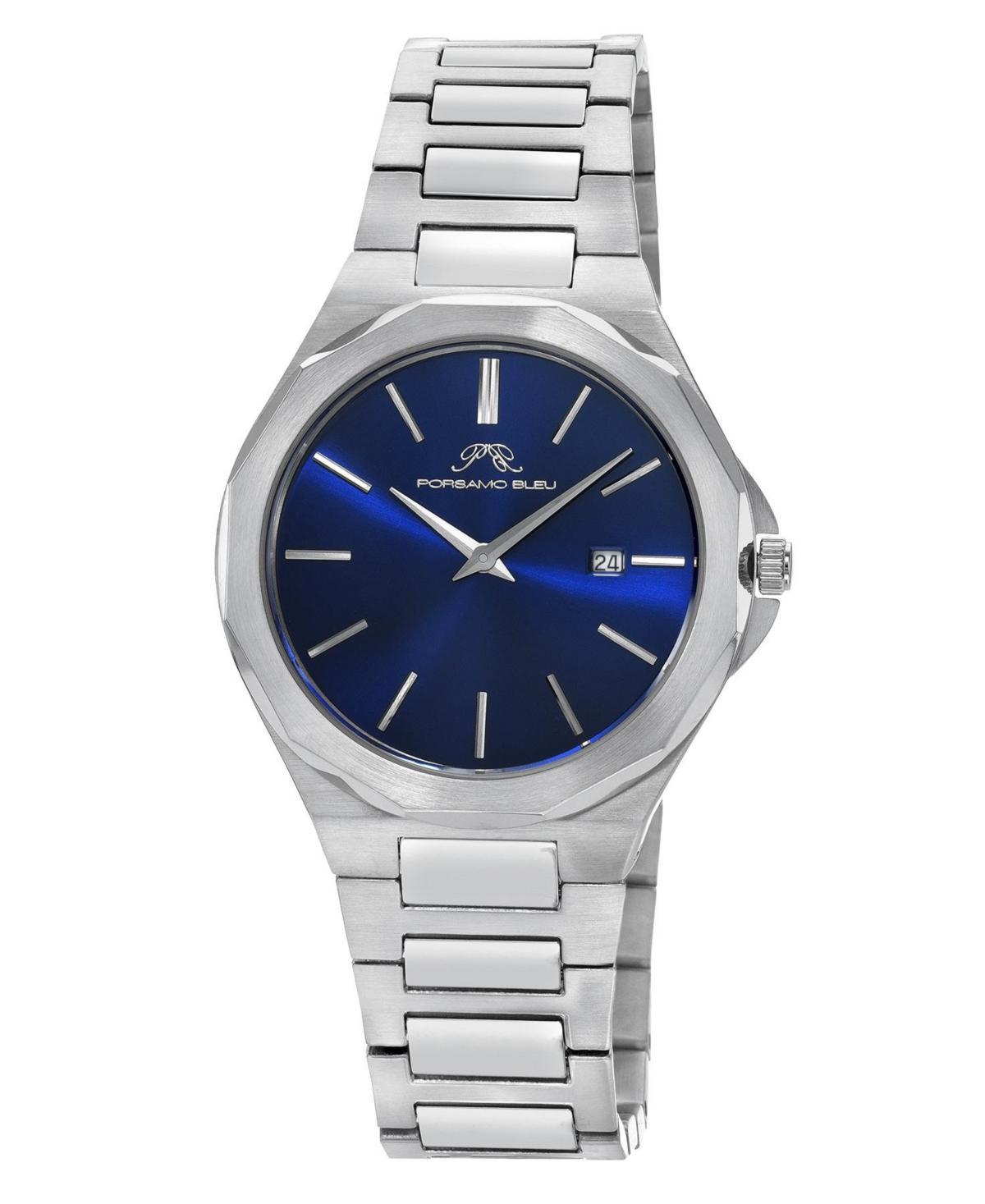 Porsamo Bleu Alexander Stainless Steel Silver Tone & Bleu Mens Watch 1232AALS Product Image