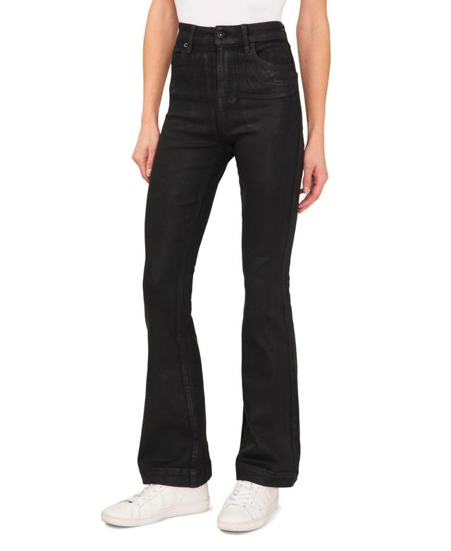 CeCe High Waist Coated Jeans Product Image