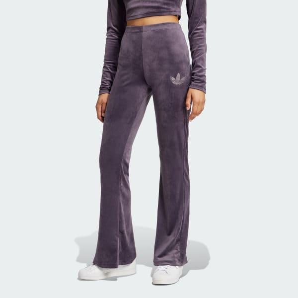 Velvet Pants With Rhinestone Trefoil Product Image