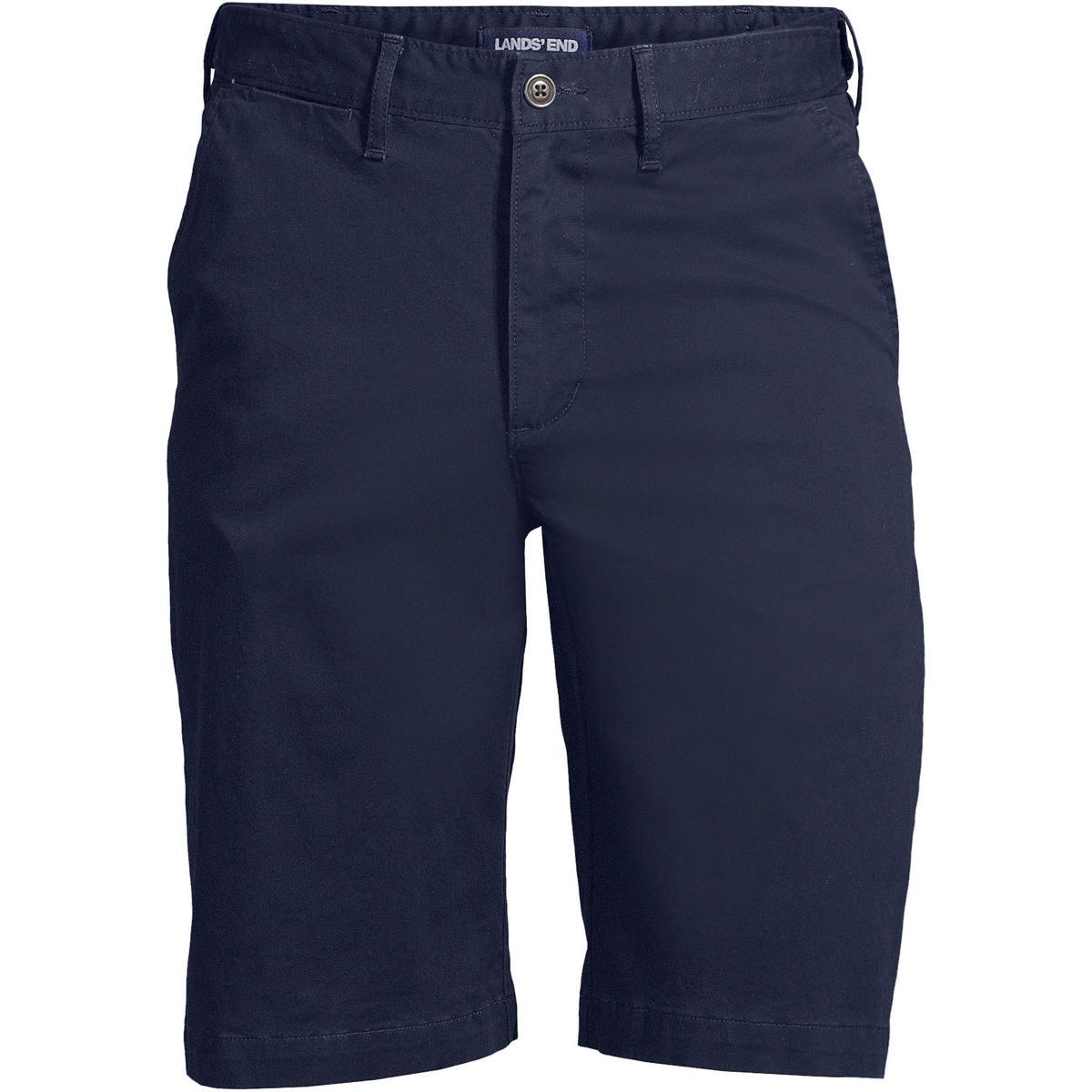 Big & Tall Lands End 11-Inch Comfort-Waist Knockabout Chino Shorts, Mens Grey Product Image