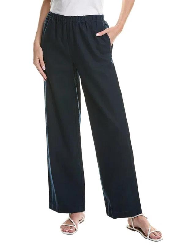 Drawstring Wide Leg Pull-on Pant In Blue Product Image