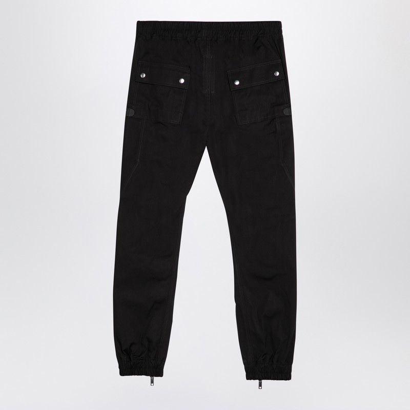 RICK OWENS Bauhaus Stretch-cotton Poplin Cargo Trousers In Grey Product Image