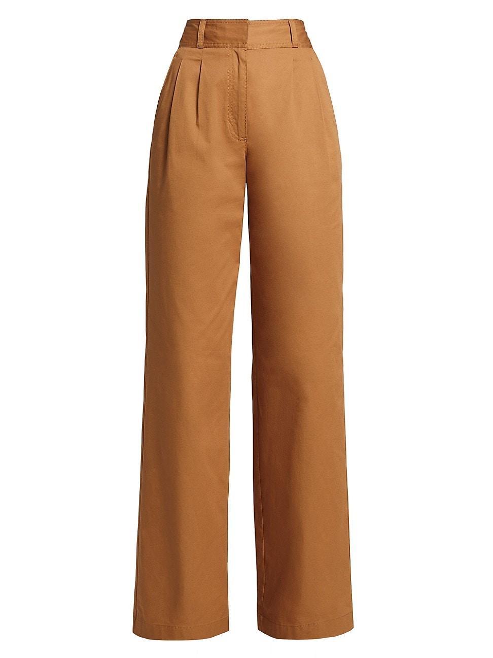 Womens Baxter Wide-Leg Pleated Pants Product Image