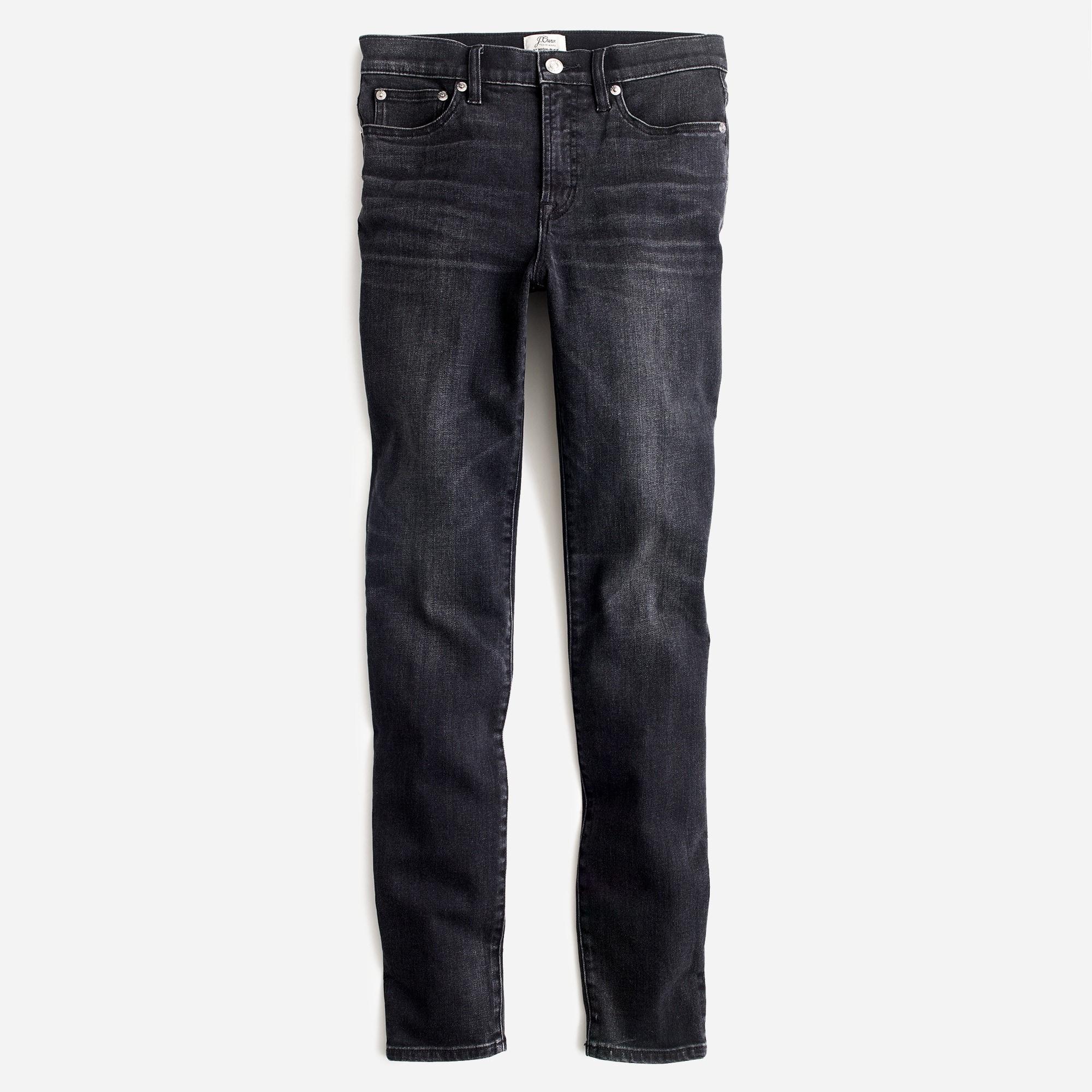 9" high-rise toothpick jean in Charcoal wash Product Image