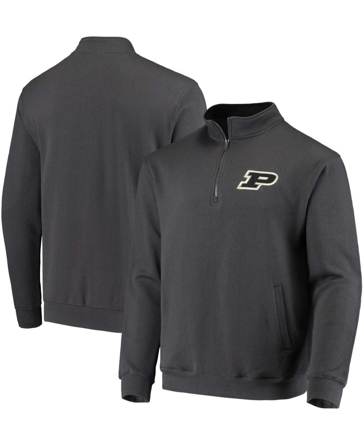 Mens Colosseum Heathered Gray Appalachian State Mountaineers Tortugas Team Logo Quarter-Zip Jacket Product Image