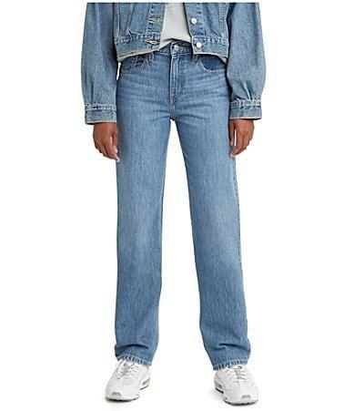 Levis Low Pro Mid Rise Straight Jeans Product Image