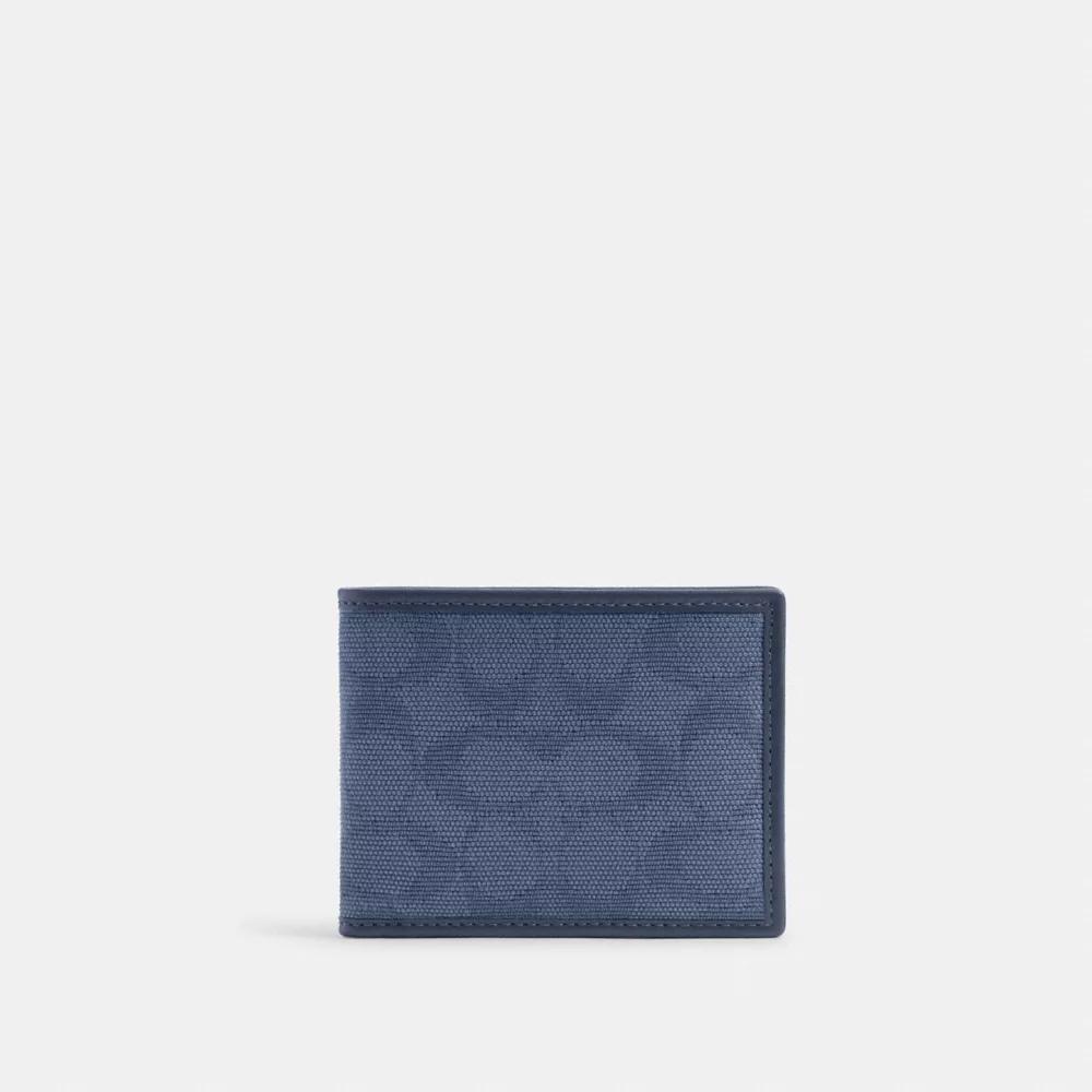 Slim Billfold Wallet In Signature Canvas Jacquard Product Image