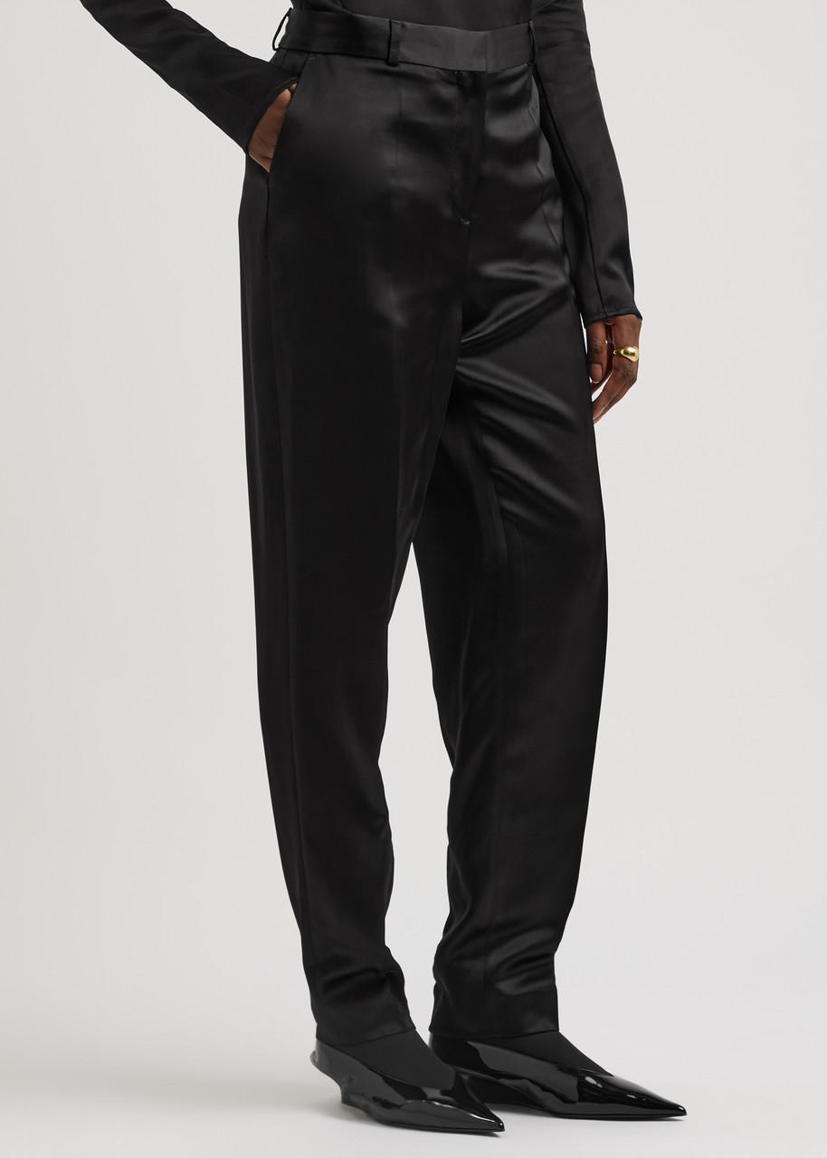 Black Double-pleated Trousers Product Image