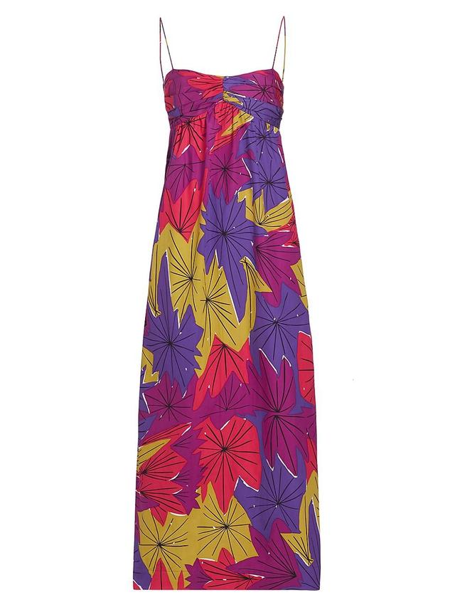 Womens Floral Sweetheart Neck Maxi Dress Product Image