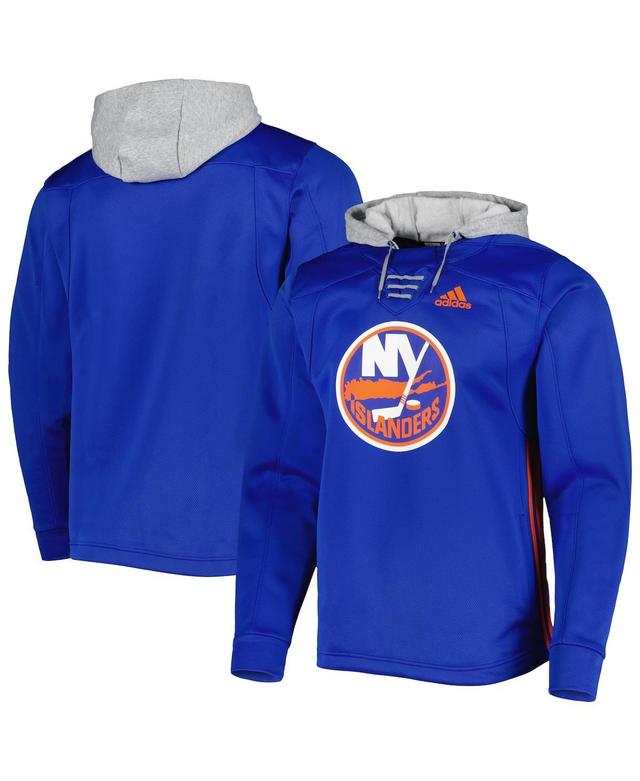 Mens adidas Royal New York Islanders Skate Lace Team Pullover Hoodie Product Image