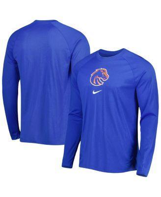 Mens Nike Royal Boise State Broncos Spotlight Raglan Performance Long Sleeve T-Shirt Product Image