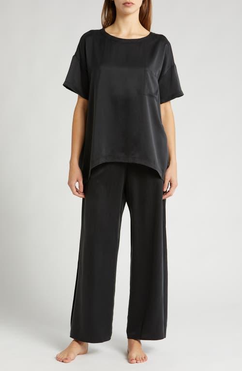 Womens Washable Silk Shirt & Pants Pajamas Product Image