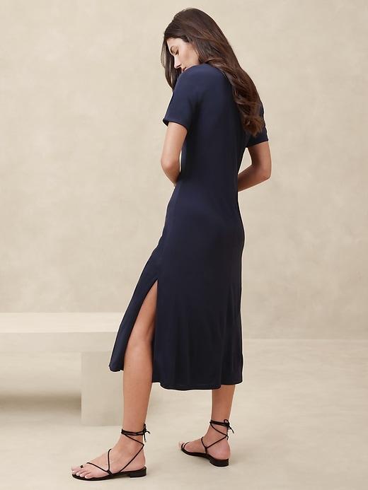 Crepe Midi T-Shirt Dress Product Image